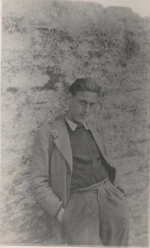 Young man in a suit mid-late 1940s