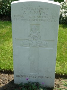 He answered the call: Alfred John Payne, underage soldier of WW1