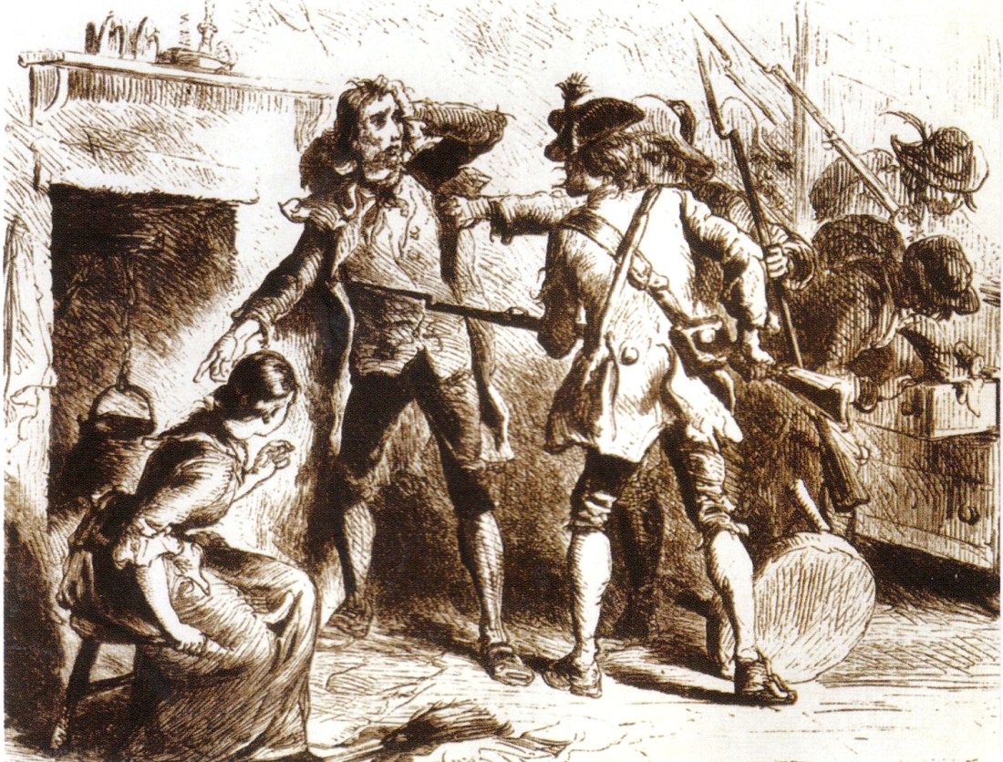 Cowboys and Skinners Plundering Civilians during the Revolutionary War