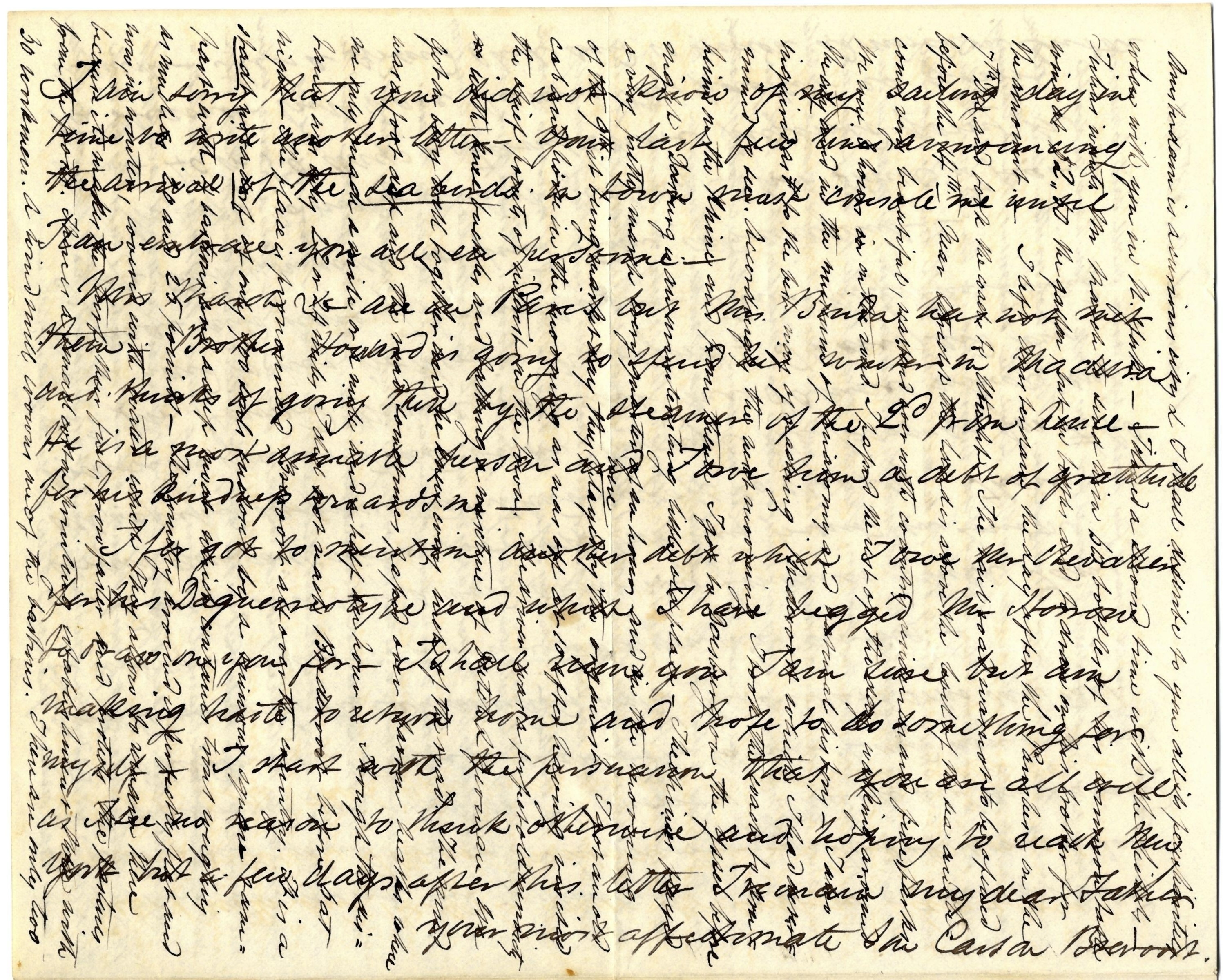 Carson_Portsmouth_18431220_2B Handwritten letter with overlapping cursive text in black ink on aged paper