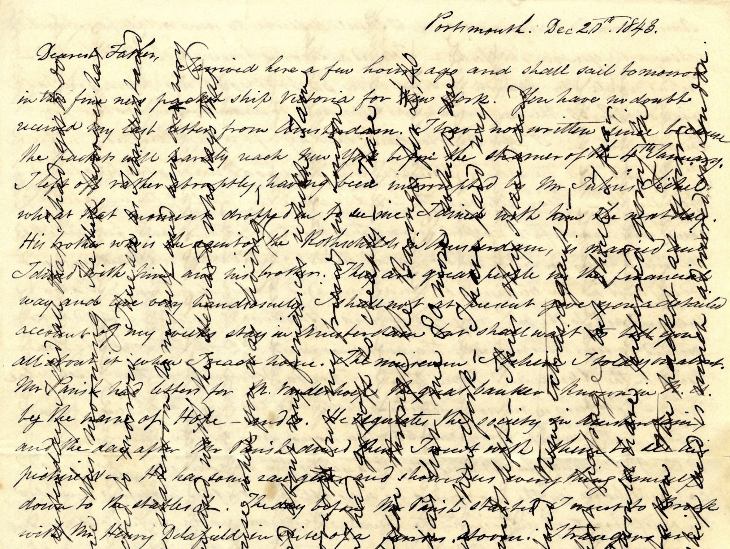 Cracking a 19th Century Cross-Written Letter – Funny where life
